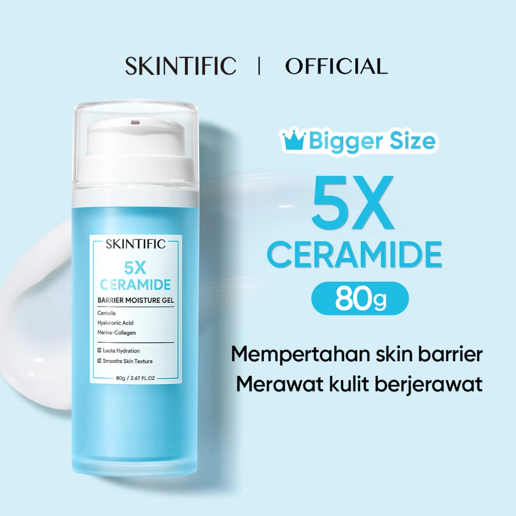 SKINTIFIC 5X Ceramide Barrier Moisture Cream 80g Ceramide Moisturizer Repair Moisturiser