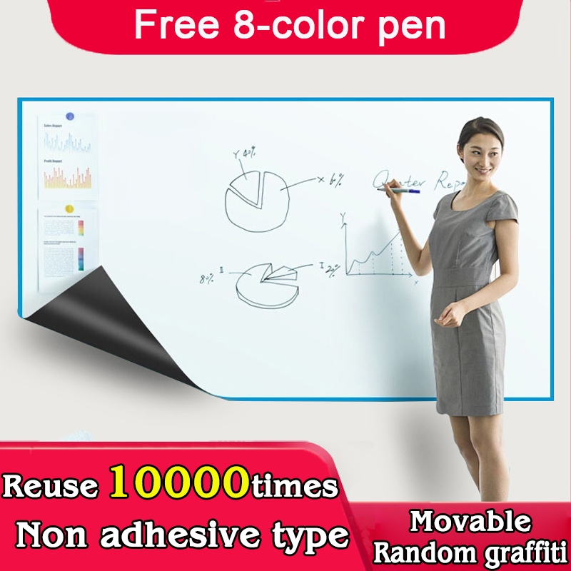 【24-hour shipping】 300cmX60cm whiteboard sticker whiteboard magnetic white board kids 白板 牆貼