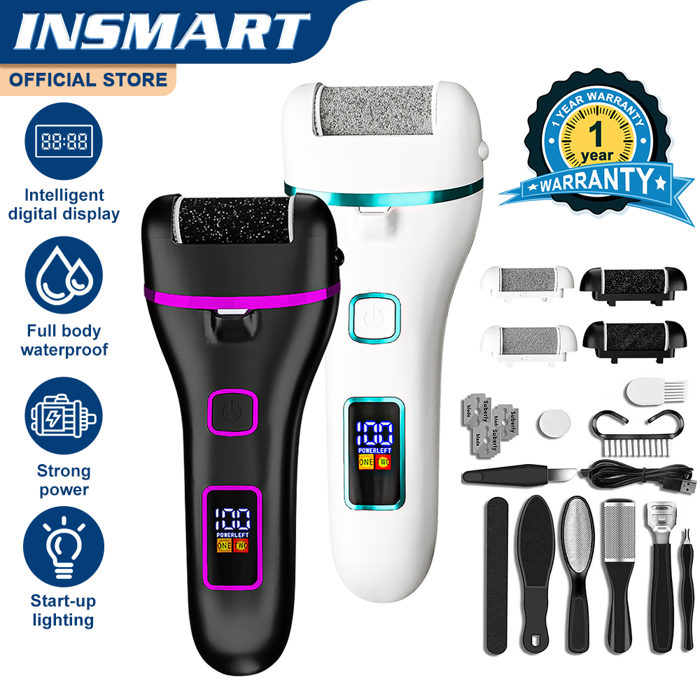 INSMART Electric Foot Scrubber And Foot Care Three-In-One To Help Remove Rough Skin
