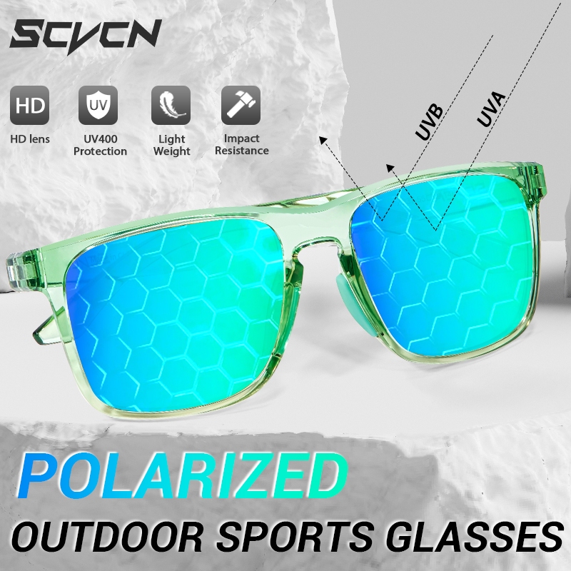 Scvcn Polarized Sunglasses Baseball UV400 Bicycle Mountain Bike Sunglasses Sports Glasses Outdoor Sports Cycling Equipment
