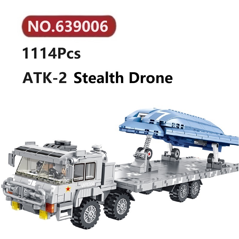 ✨ATK-2 Stealth Drone Building Blocks 1114 Pcs Panlos Brick Military Bricks Toy Set