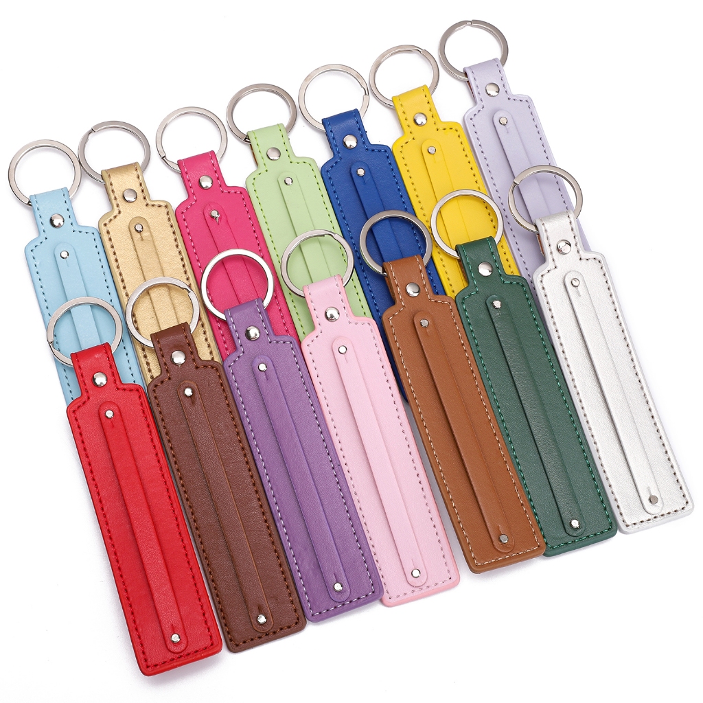 [15cm] 1pcs Leather Charm Keychain Car Keychain Backpack Charm Buckle DIY Handmade Accessories