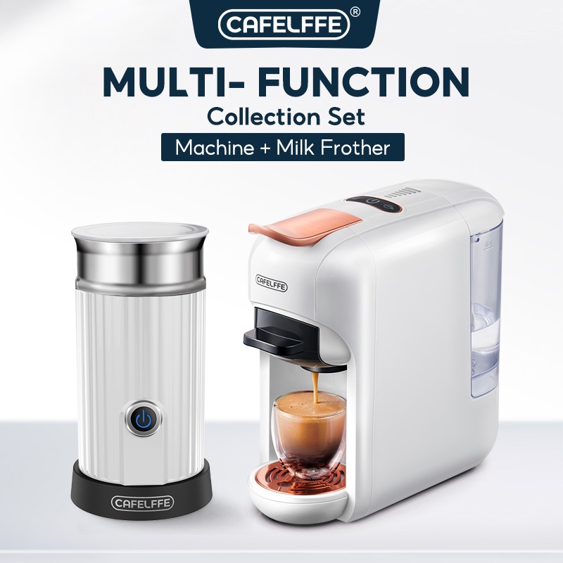 Cafelffe 5 In 1 Coffee Machine 19Bar Hot/Cold Brew Capsule Coffee Maker