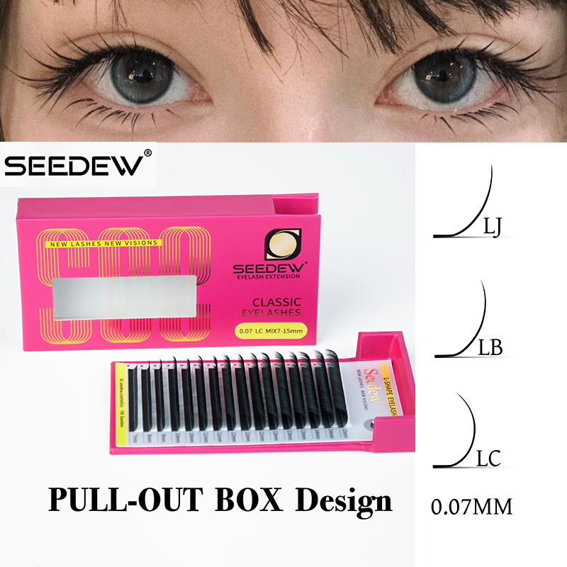 SEEDEW L/LJ/LB/LC/LD  High Quality Eyelashes Handmade Professional Eyelash Extensions Chinese Style