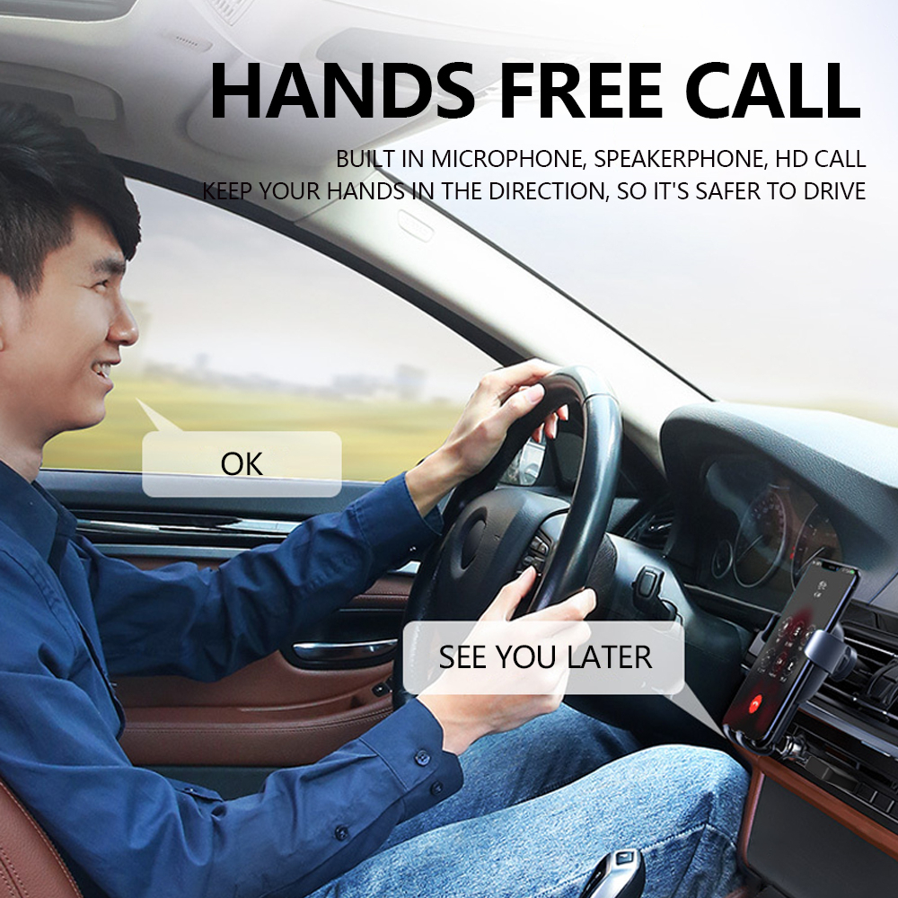 (MY stock) Mini Car Bluetooth 5.3 Transmitter Receiver FM01 Auto Wireless Audio For Car Fm Radio Handsfree Call USB Power Car Kit