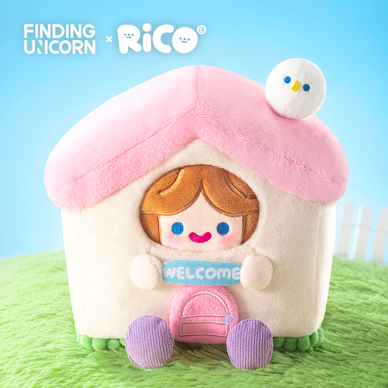 FINDING UNICORN RiCO Apple Kitten Plush Doll（Single Box 1Pc）