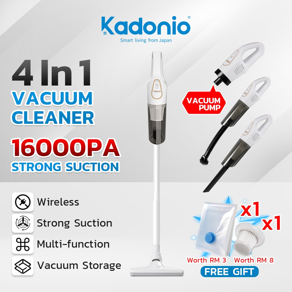 KADONIO Vacuum Cleaner Vacuum Cordless Wireless Vaccum Vacum Rumah 吸尘机 吸尘器 16000PA Vakum For House Car KC-VC96 VC97