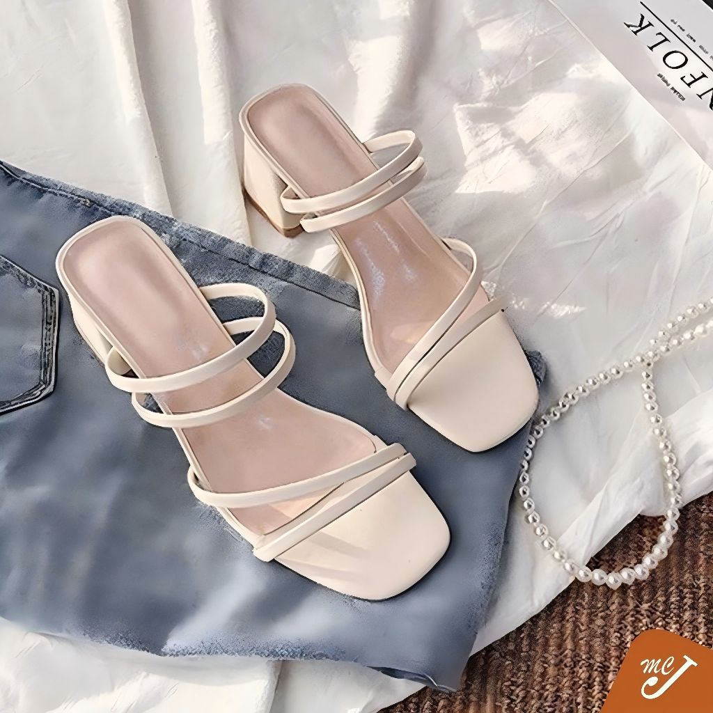 Ready Stock Ppgou Women's High Heels Sandal