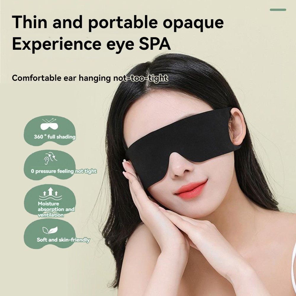 Shading Sleeping Goggles Lightweight Skin-Friendly Eye Protection Elastic Hanging Ears Breathable Men Women Summer Aviation Go