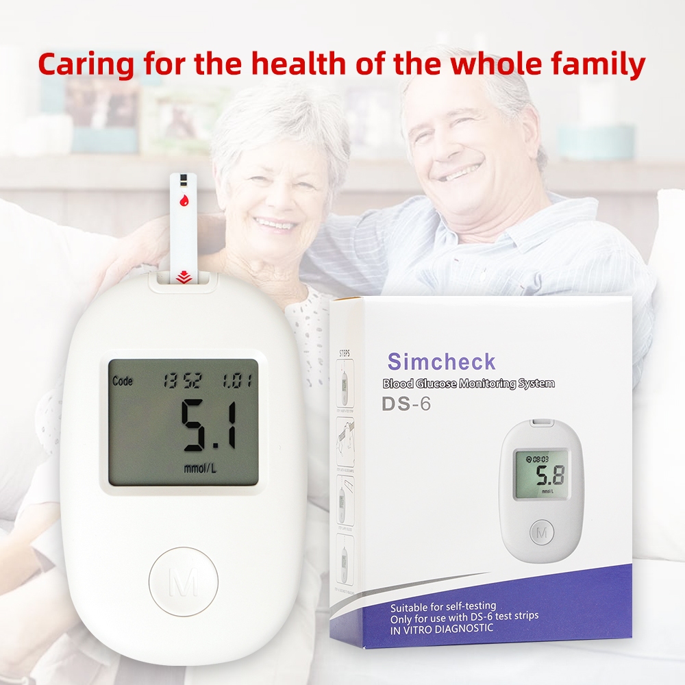 【NEW】Blood Sugar Meter Glucometer Test Kit with 50PCS Strips 50PCS Lancets Original Glucose Meter Complete Set FREE Battery