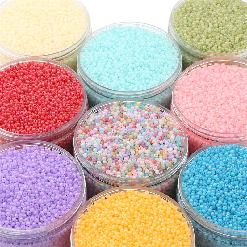 10g/bag 3mm Domestic Ultra-high-quality Cream Cloud Magic Color Glass Rice Beads For Diy Jewelry Making Bracelets Earrings
