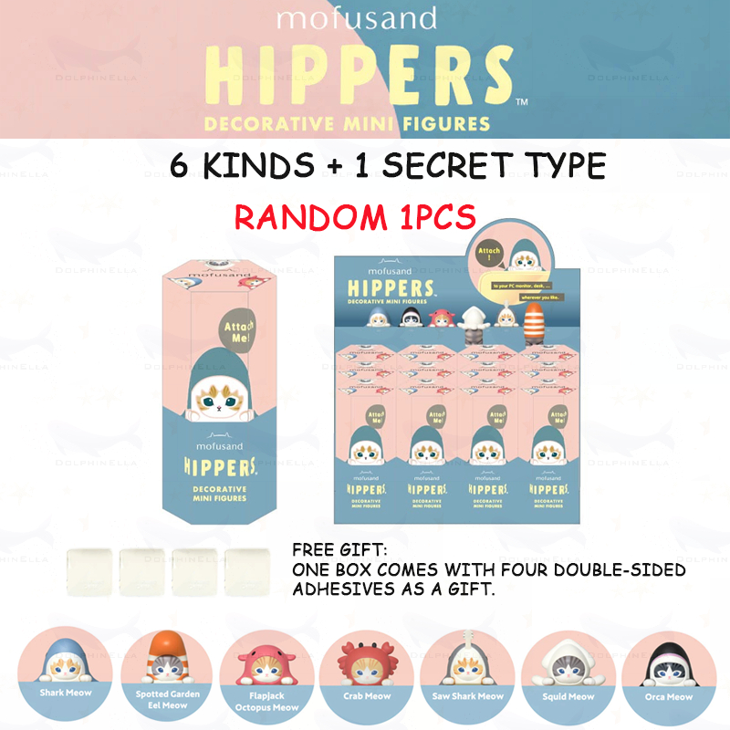 1pcs random Sonny Angel Mofusand HIPPERS Series mini figure Cute Mobile phone accessories desktop decorations