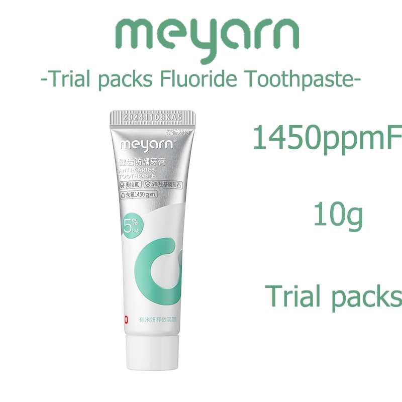 MEYARN 1450ppmF Trial Packs Fluoride Toothpaste Amino Acid Anti-Caries
