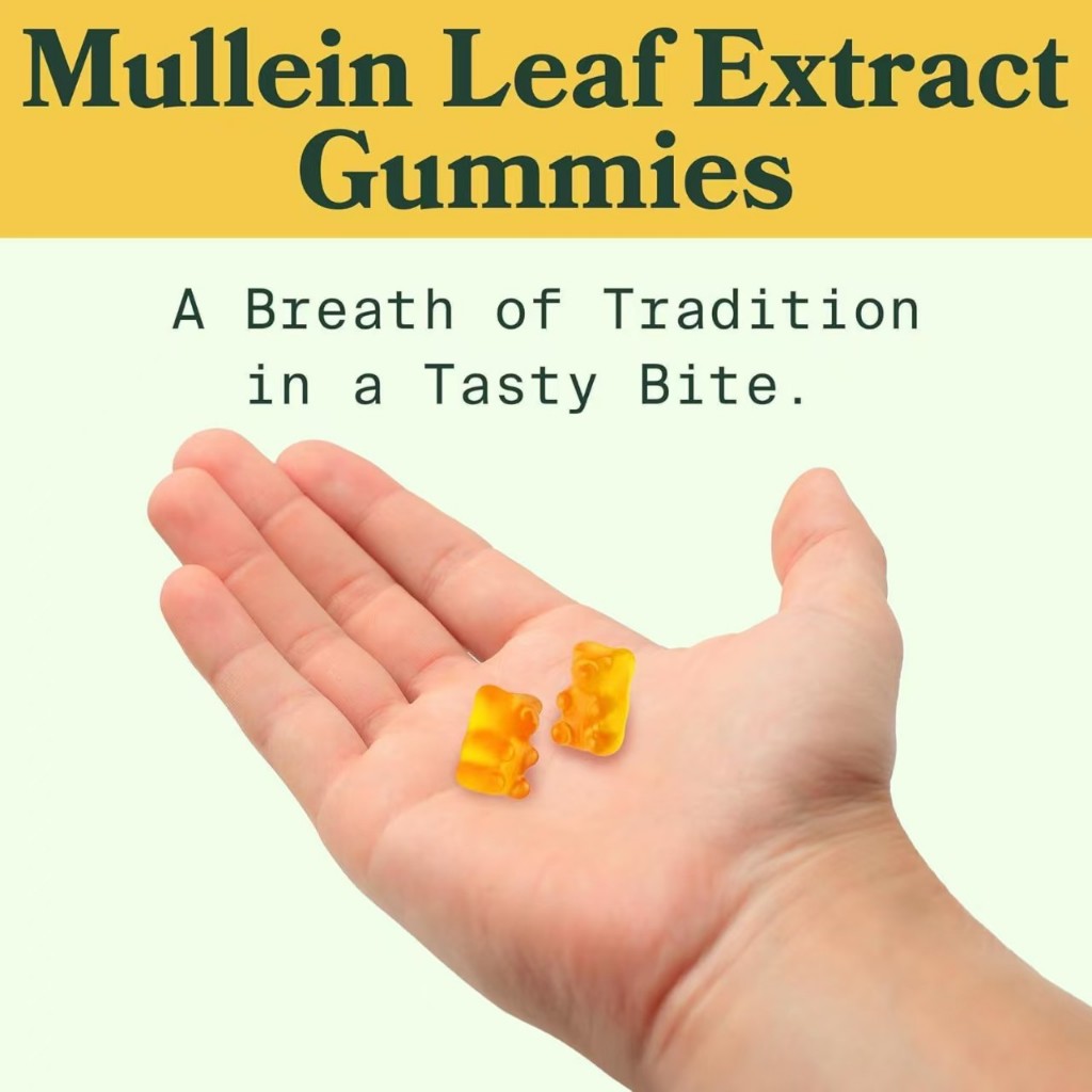 Mullein Gummies Healthcare Supplement Edible Fitness Dietary Gummy