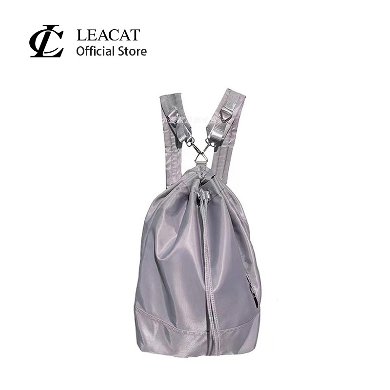 Leacat Korean style Women backpack minimalist and trendy personalized bucket school bag