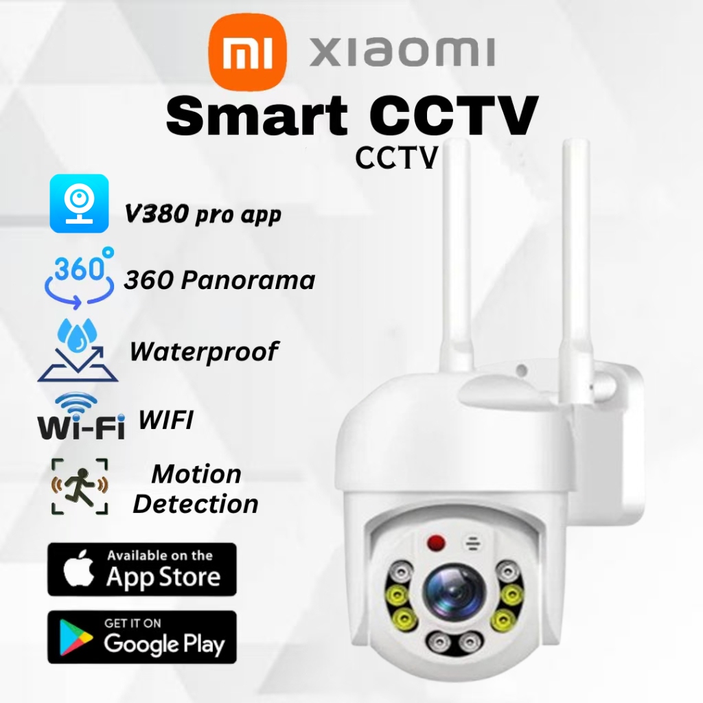 XIAOMI V380 PRO Outdoor Pan/Tilt Weatherproof WiFi  Auto Tracking 4MP CCTV IP Security Cam Waterproof Night Vision Two-Way Voice