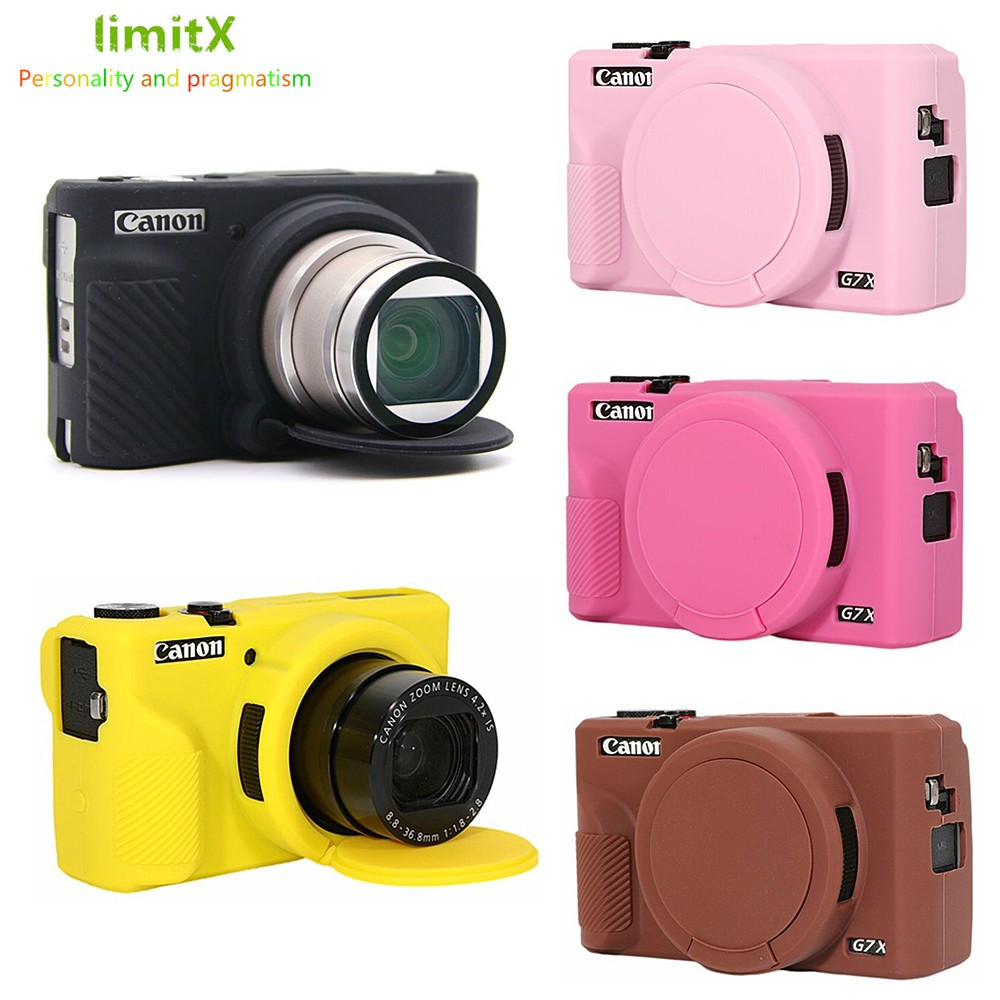 For Canon Powershot G7X Mark II III 2 3 Silicone Armor Skin Case Camera Bag Protective Body Cover Protector G7X2 G7X3