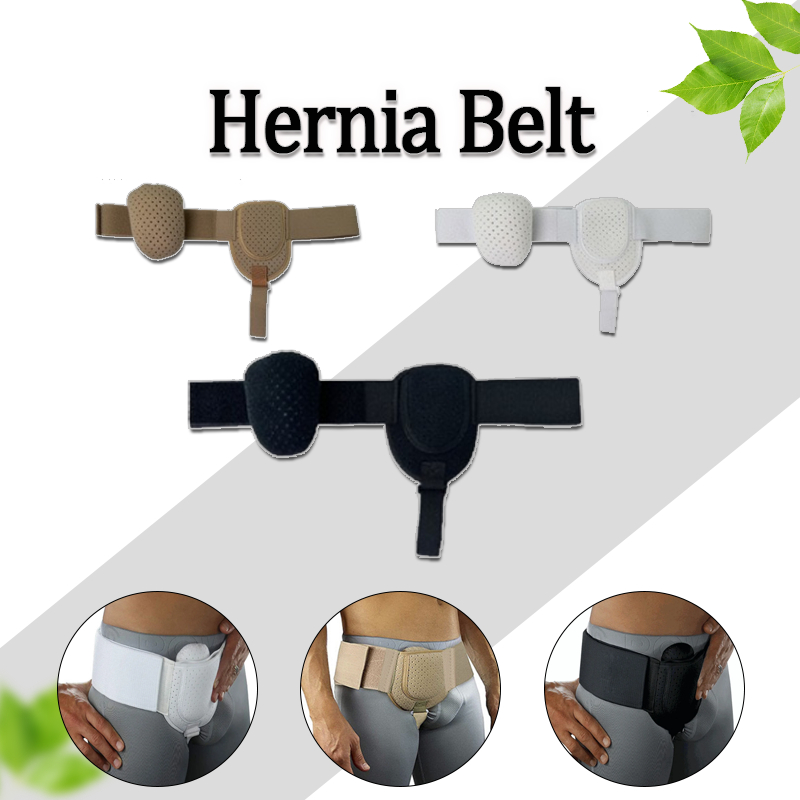 Inguinal Hernia Support Belt Adult Groin Sports Hernia Belt Truss Belt Removable Compression Pad Left/Right Small Intestine