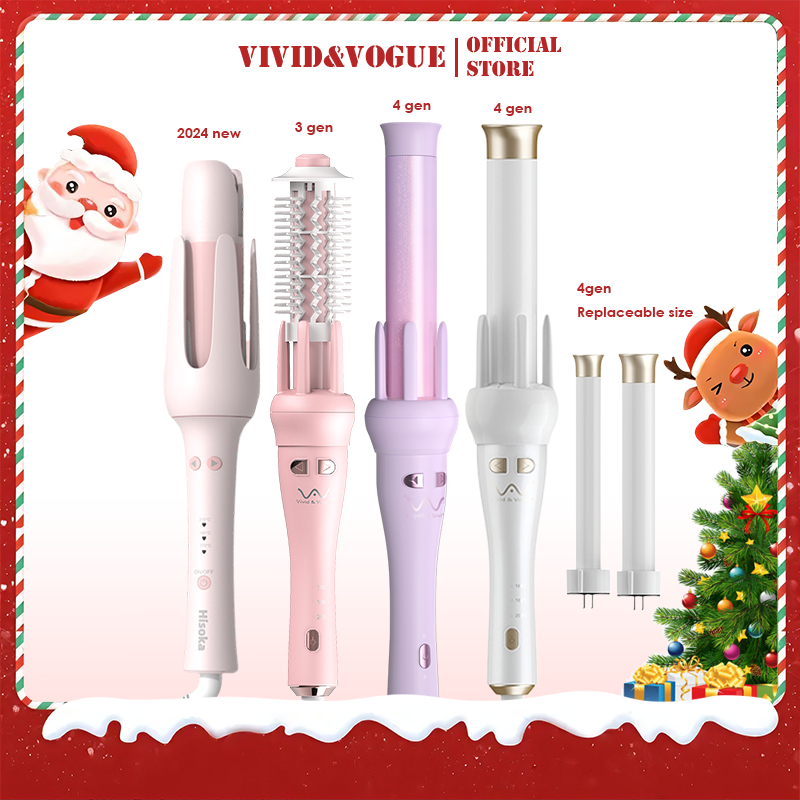 Vivid & Vogue Automatic Hair Curler 2 in1 Ceramic Hair Curling Iron 28mm 32mm Hair Straightener 防烫自动卷发棒