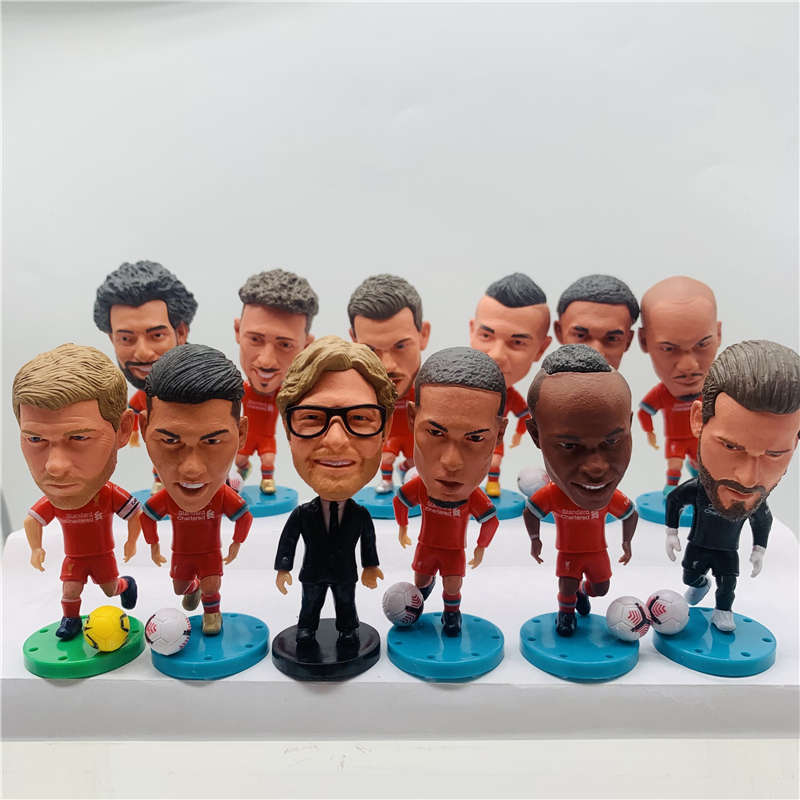 Soccerwe Liverpool Team Player Figures Mohamed Salah Klopp Alisson Arnold Fabio Firmino Henderson Jota Dolls