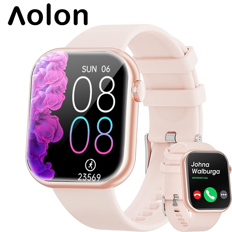 Aolon Foom Lite Bluetooth Smart Watch (Answer/Make Calls), 2023 Newest 1.83 Inch Fitness Tracker, Heart Rate/Sleep Monitor/Pedometer/Calories, Multiple Sports Modes, Waterproof