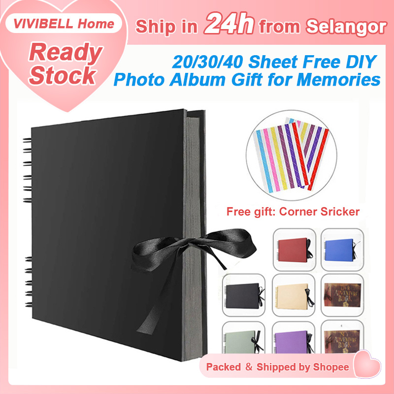 【Ship in 12H】11 Colors Scrapbook Album for Memories DIY Idol Photo Album Collect Book Birthday Gift