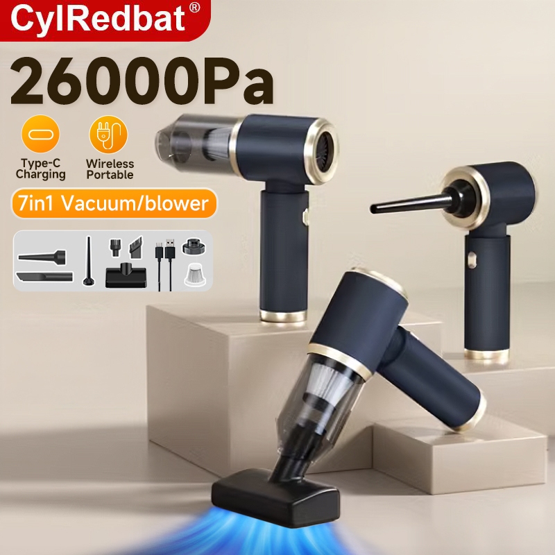 CylRedbat 26000PA Cordless Vacuum Cleaner Wireless Car Vacuum Cleaner and blower mini Handheld Vacuum Cleaner Dry Wet Vacuum Cleaner 吸尘器