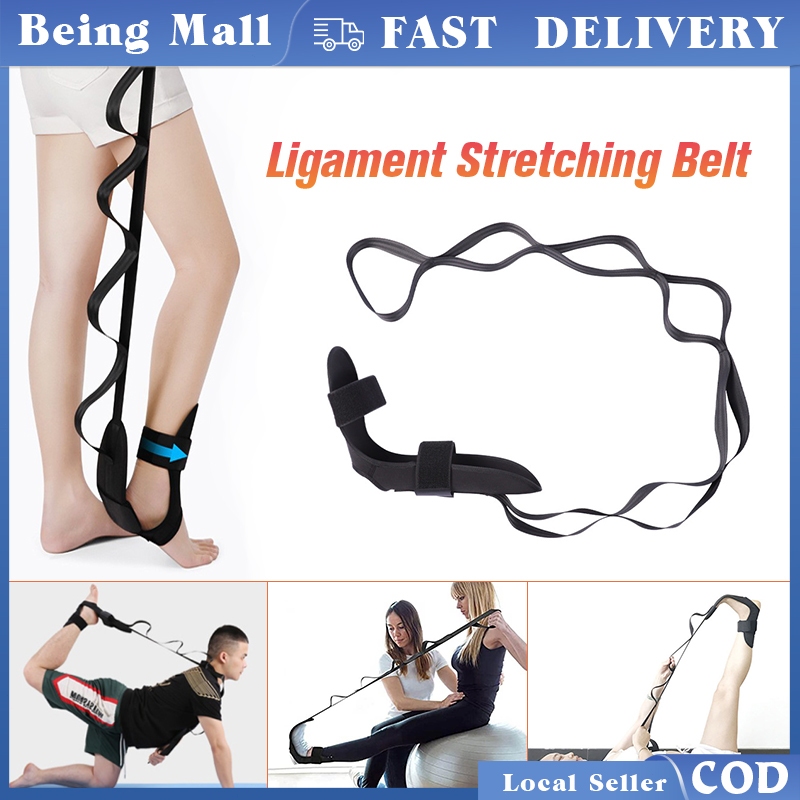 Stretching Band Black Ligament Stretching Belt Yoga Foot And Leg Stretch Strap