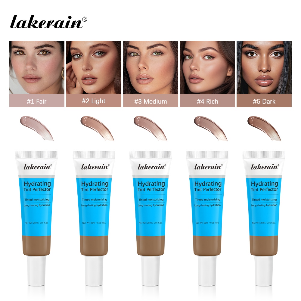 Lakerain Strong Coverage Tinted Hydrator Cream,Color Correcting Cream, Lightweight Concealer ,Even Skin Tone Semi-matte Finish Natural Moisturizes Face Cosmetics