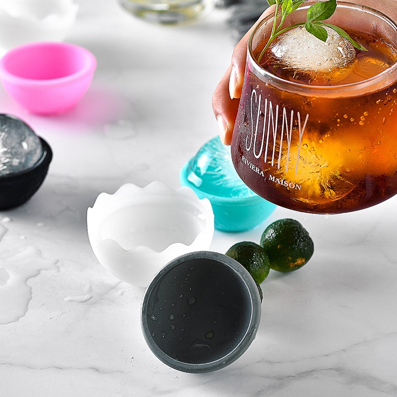 Ice Ball Mold Bar Quick Freezer Easy-to-Release Mold No Water Leakage Airtight Ice Mold Round Ice Ball Silicone Ice Maker Silicone Ice Tray Round Ball Ice Tray Single Ice Ball Single Ice Ball Whiskey Ice Ball