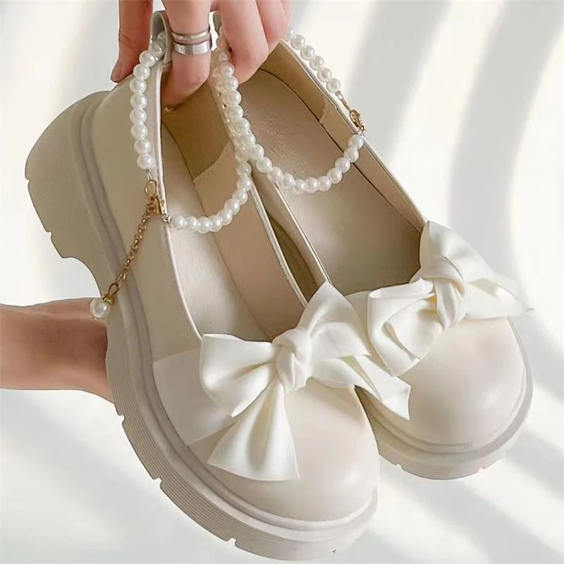 Girls Mary Jane Flats Square Toe Soft Sole Anti Slip Princess Dress Shoes