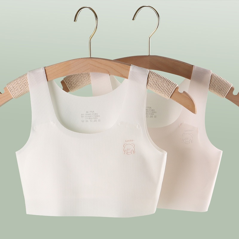 6-12 Years Old Girls Underwear Ultra-Thin Breathable Anti-Bump Girls Vest Developmental Bra