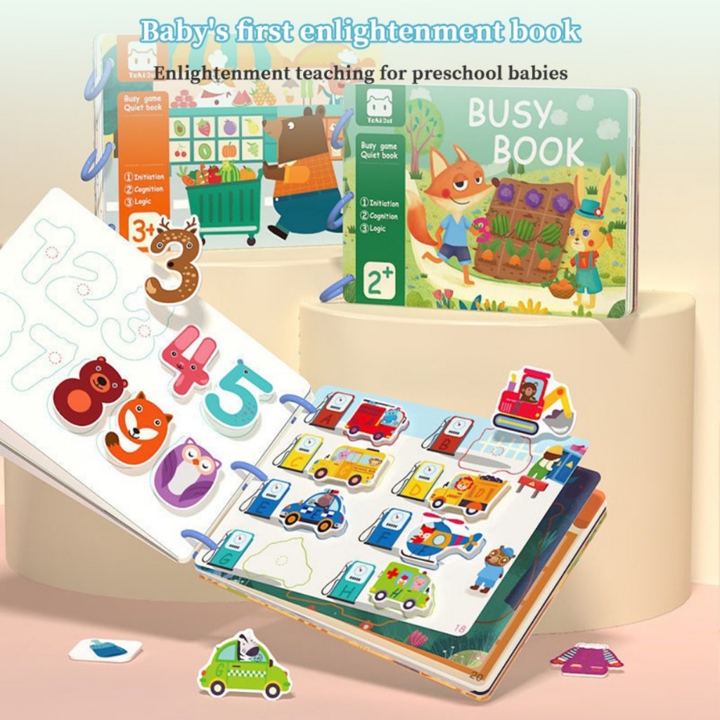 Baby's Busy Book For Toddlers Enlightenment Book Montessori Toys Activity Books For Toddlers