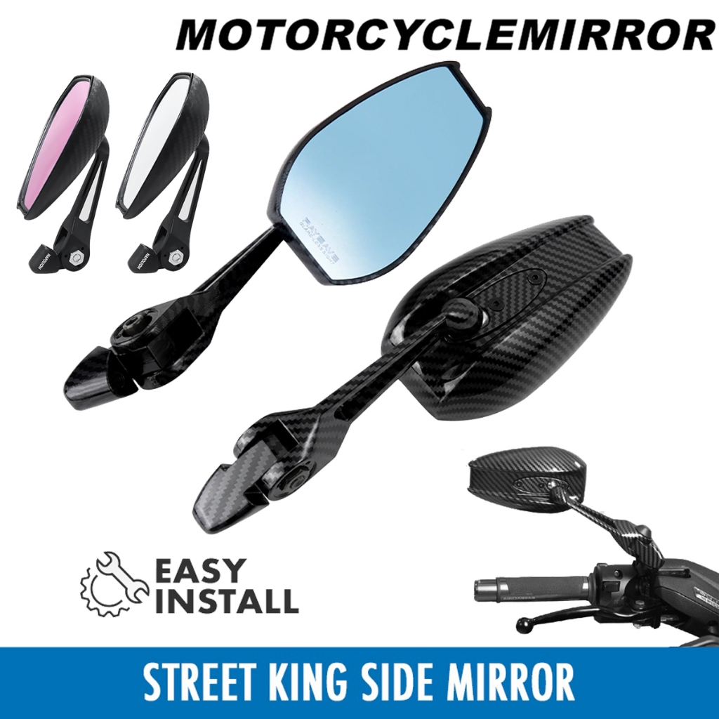 Street King Side Mirror V2 For Motorcycle 360 °Rotation Anti Glare Motorcycle Accessories