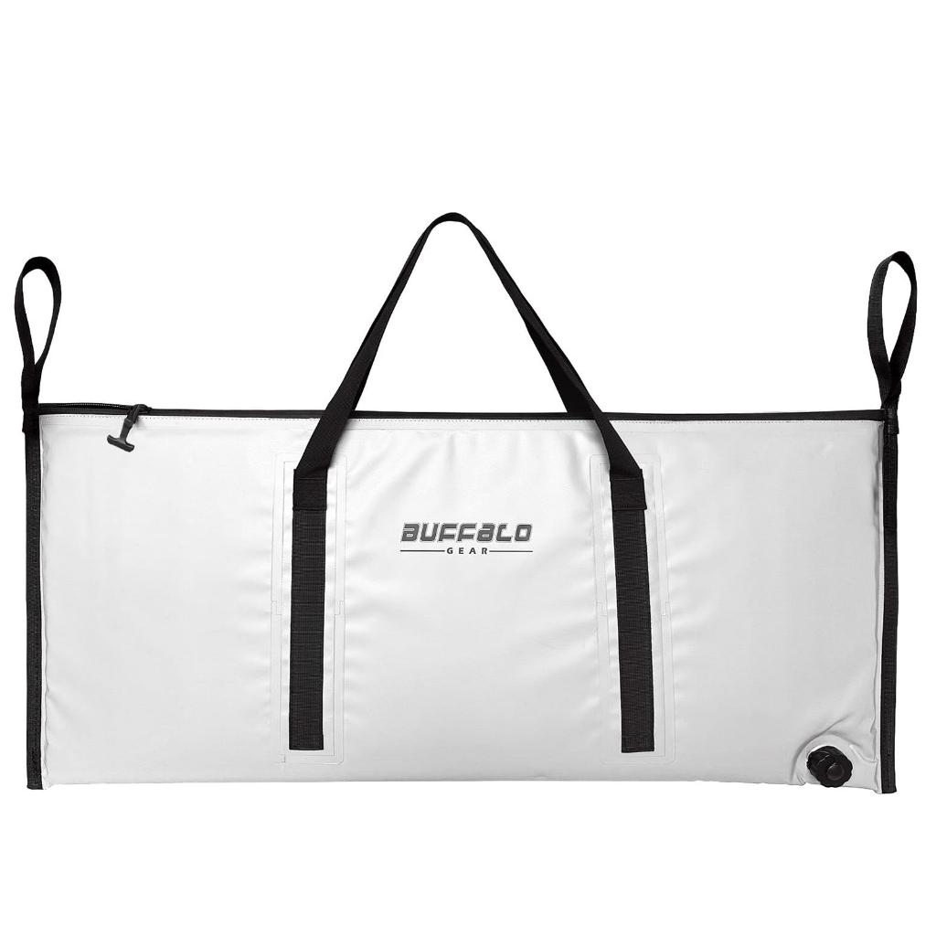Buffalo Gear Fishing Cooler Bag 100cm/120cm – 48hrs Freshness, 13mm Insulation, Leak-Proof, Durable