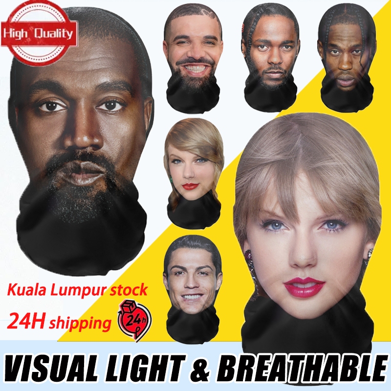 Celebrity Series - 3D Full Face Mask IShowSpeed/Diddy G-Dragon Simulation Superstar Funny Headgear for Fans Cosplay Role Play