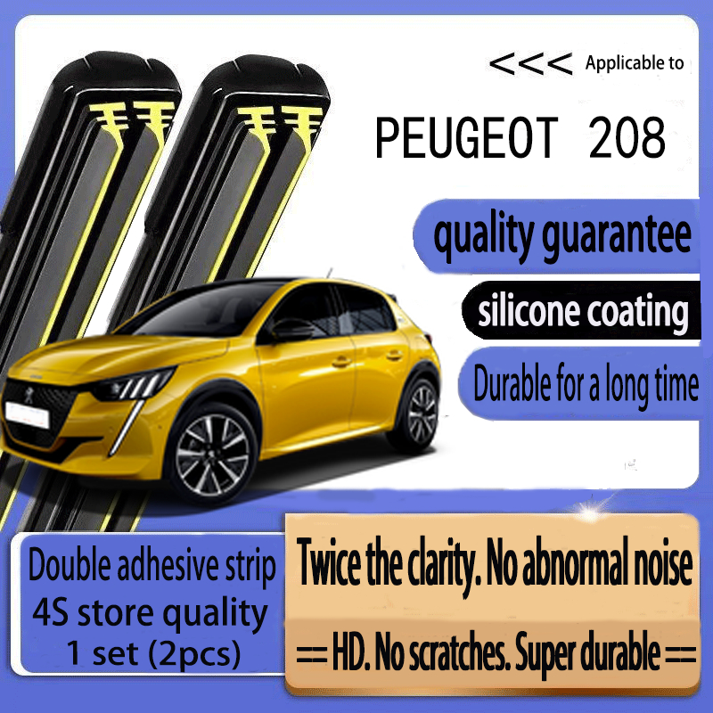 peugeot 208 A9（2013-2019）WIPER  New Upgrades Car Double Rubber Strip Wiper