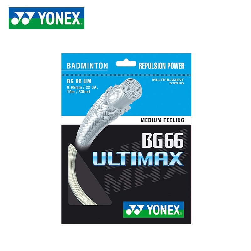 YONEX Badminton String BG66 Ultimax (0.65mm) Endurance Training Badminton Racket Strap String