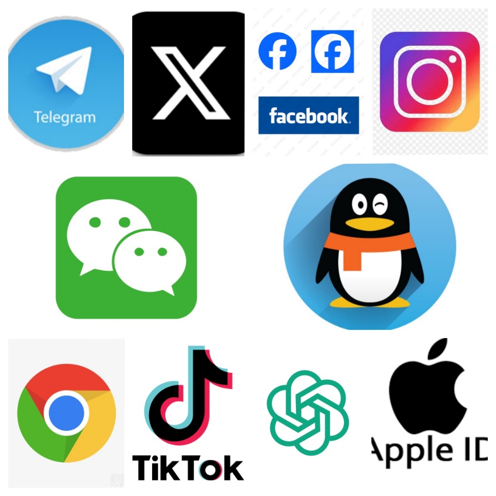 Ins Account X Account chatgpt Account REDNOTE/TG/One Person One Number