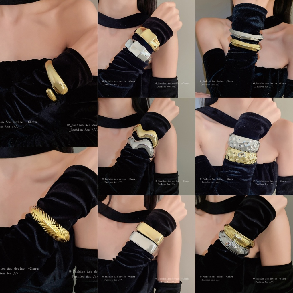 New irregular opening bracelet simple design bracelet personality ins unique hand jewelry wholesale