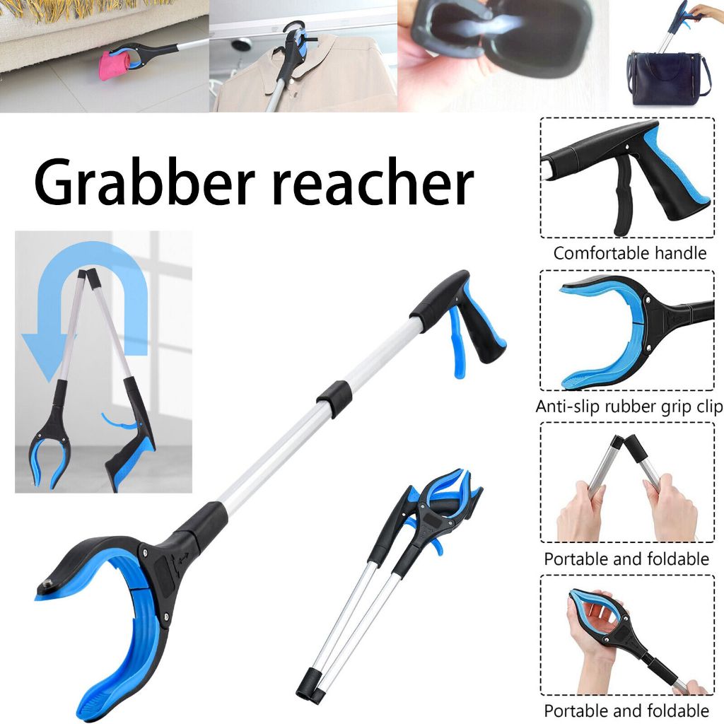 Foldable Litter Reachers Pickers Pick Up Tools Gripper Extender Grabber Picker Collapsible Garbage Pick Up Tool Grabbers Aluminum alloy material