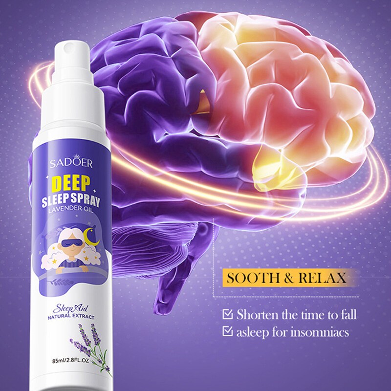 Fall asleep in 3 seconds Deep Sleep Spray 85ML Sleeping spray Improve sleep and anxiety and insomnia Pillow mist sleep Deep sleep pillow spray