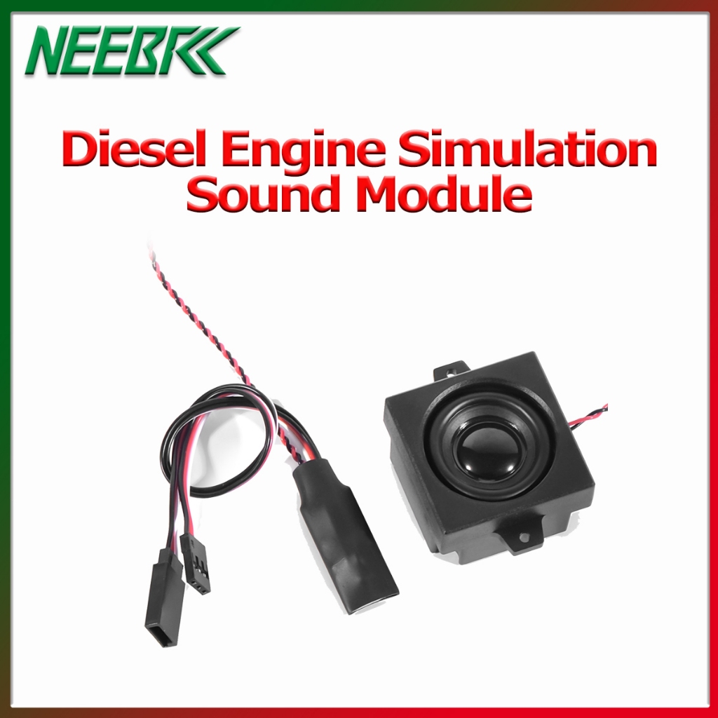 NEEBRC NEW RC Diesel Engine Simulation Sound Module 5-8.4V Input 5W Horn Speaker For RC Remote Control Car Boat Airplane DIY Model