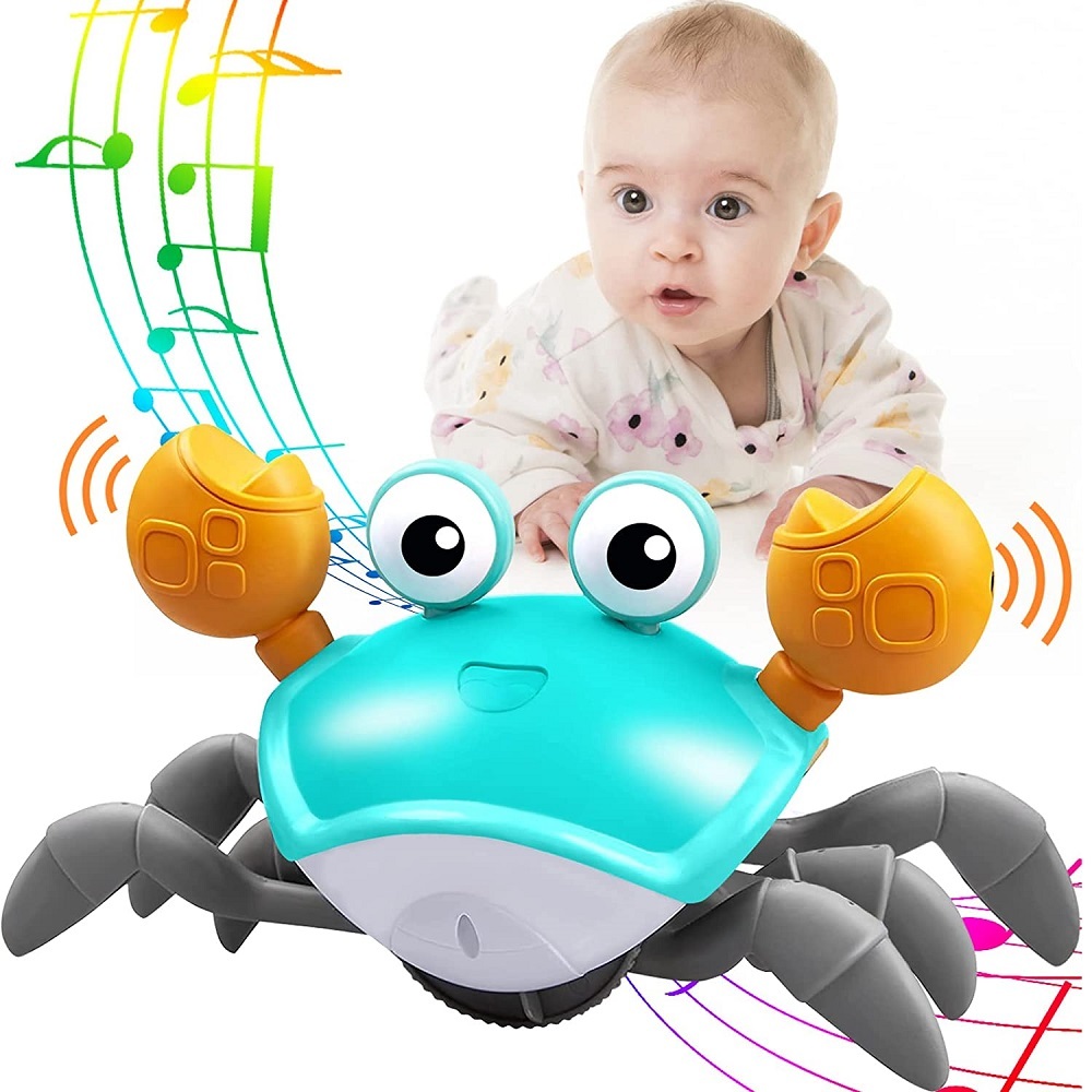 Childrens Electronic Induction Crab Walking Toys Baby Pet Music Toys Educational Toys Childrens Mobile ToysChristmas Sound Toys