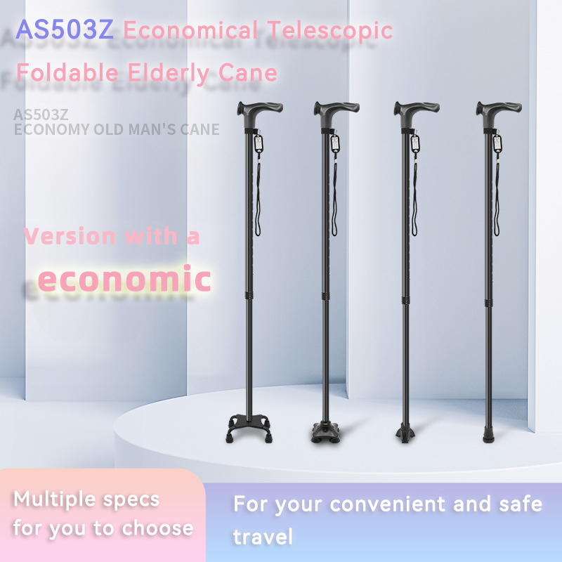 Adjustable Walking Stick ,  Aluminium alloy ,  Lightweight Flexible Tongkat 4 kaki for Elderly