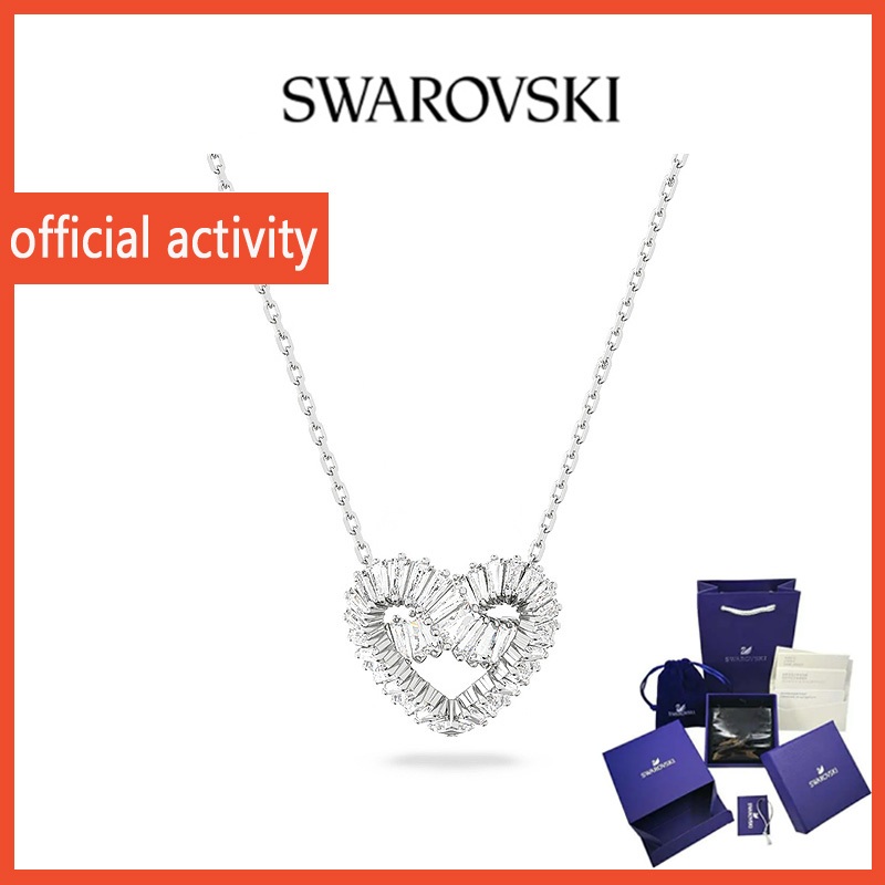 165 Swarovski Necklace MATRIX Love Necklace Silver Necklace Crystal Necklace Hand Jewelry Moissanite Necklace Necklace Female Swan Necklace Non-Fade Necklace Love Crystal Ladies Necklace Gift Sister Necklace Niche Necklace Birthday Gift Holiday Gift Chris