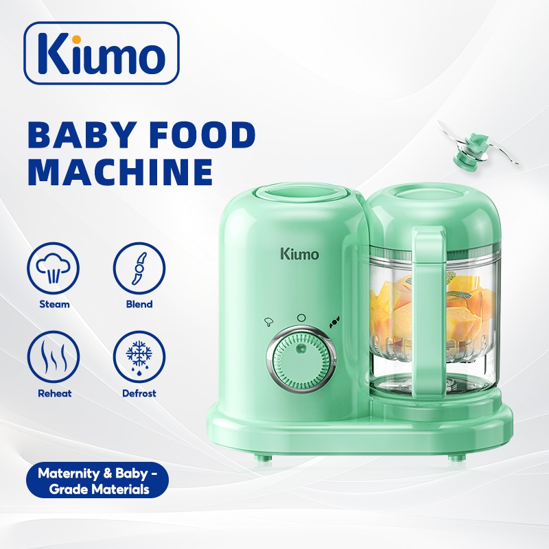 Kiumo baby blender food Baby Food Processor Baby Cook Infant Food 4 in 1 Mix Blender Steamer Food Maker Heating Steam Defrost Blend