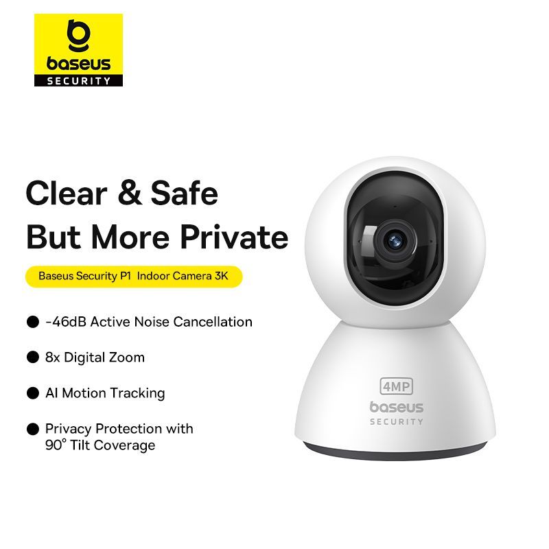 OS-Baseus Security P1 Lite Series Indoor Camera 2K Privacy Potection Indoor 3MP 4MP