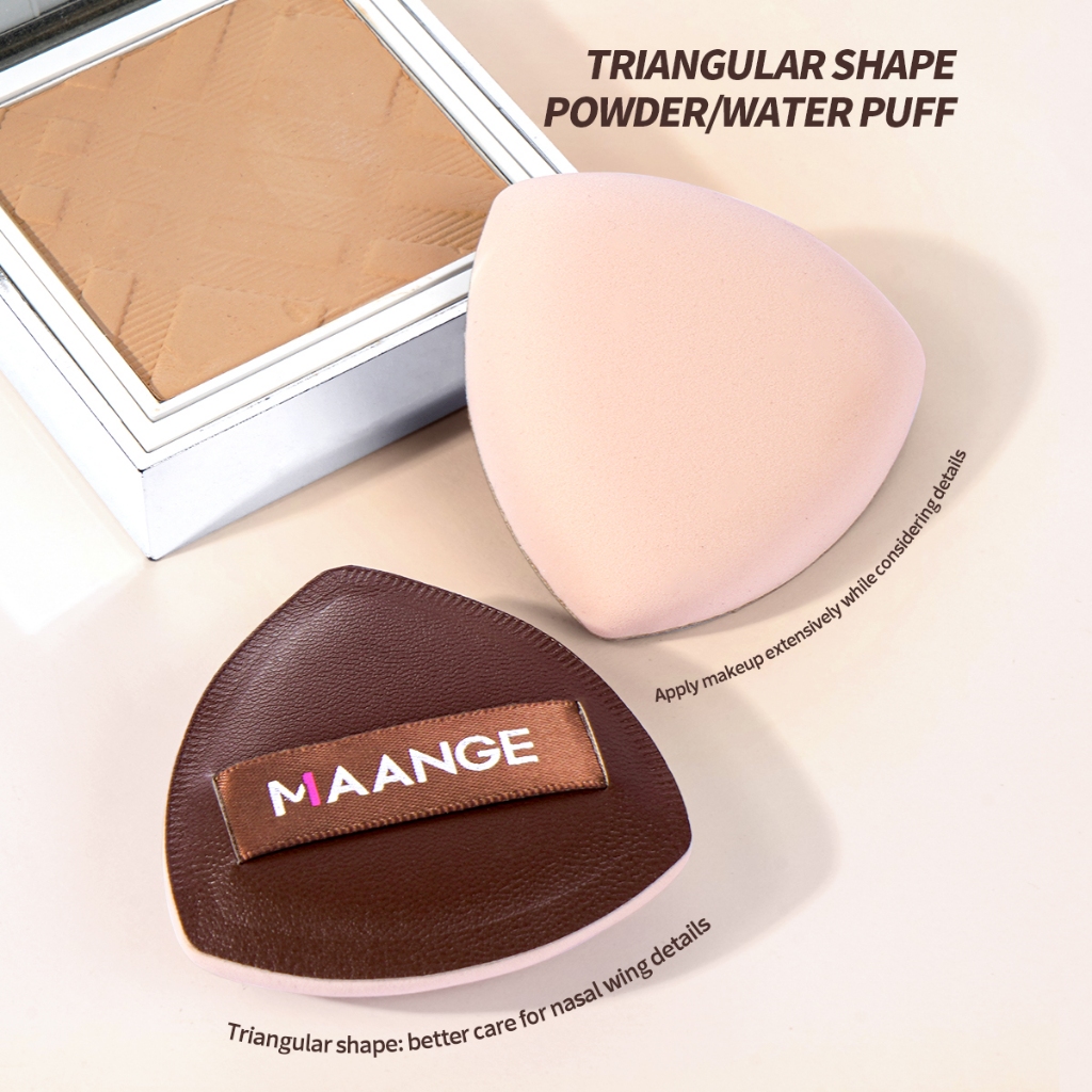 MAANGE Air Cushion Powder Puff 2 Layers Of Sponge Does Not Absorb Powder Skin-Friendly With Storage Box 51144