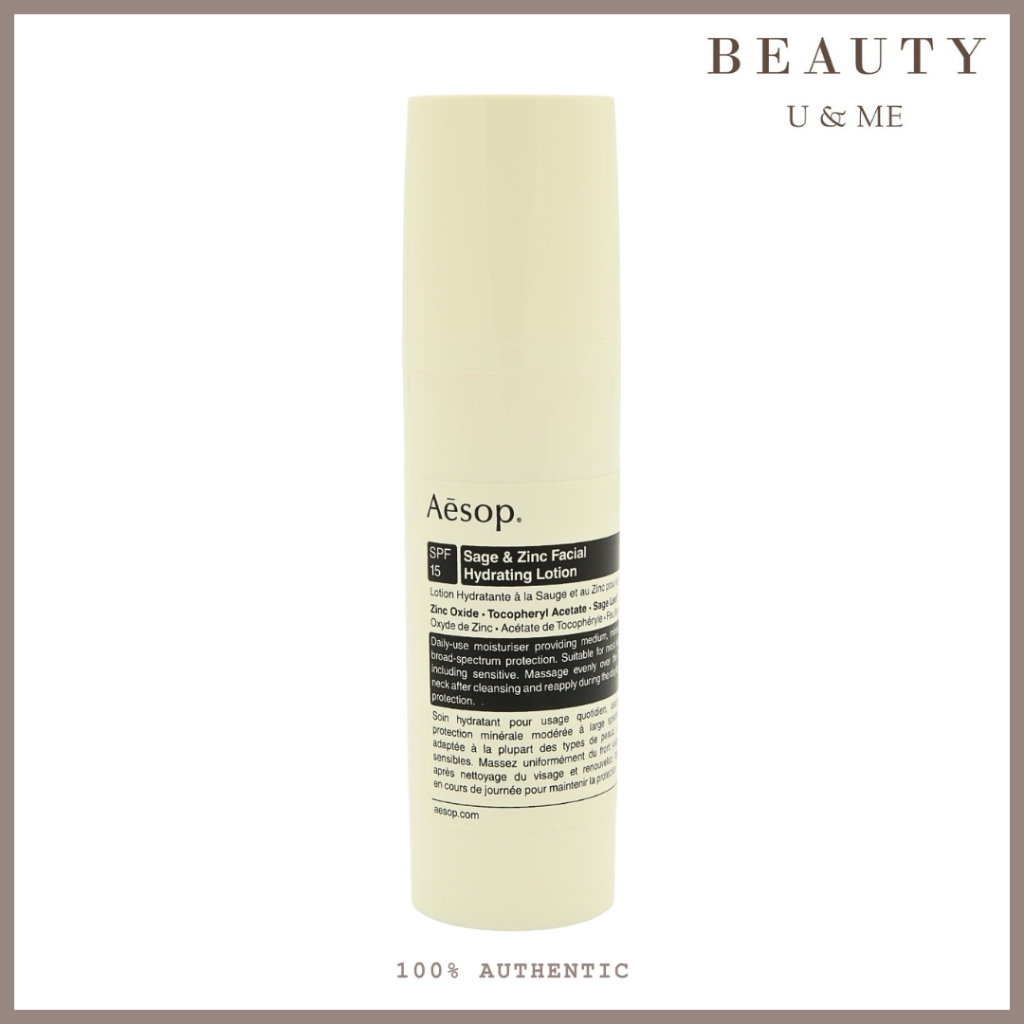 AESOP Sage & Zinc Facial Hydrating Lotion SPF15 50ml